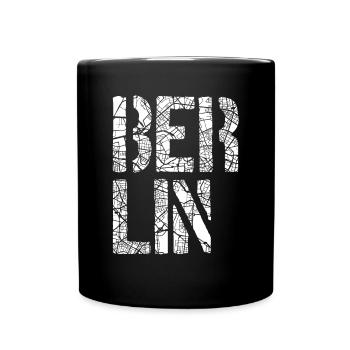 Berlin - Tasse einfarbig - Schwarz - Vorne