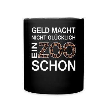 Zoo Spruch Tierpfleger Tierpark Geschenk Lustig - Tasse einfarbig - Schwarz - Vorne