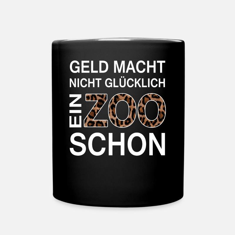 Zoo Spruch Tierpfleger Tierpark Geschenk Lustig - Tasse einfarbig - Schwarz