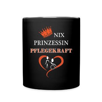 Altenpflegerin Pflegedienst Pflegehelferin Pflege - Tasse einfarbig - Schwarz - Vorne