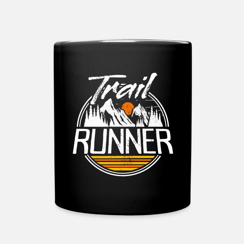 Trail Runner Traillauf Trailrunner Ultra Running - Tasse einfarbig - Schwarz