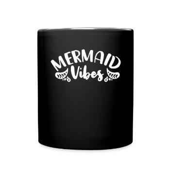 Sirène - Mug uni - noir - Devant