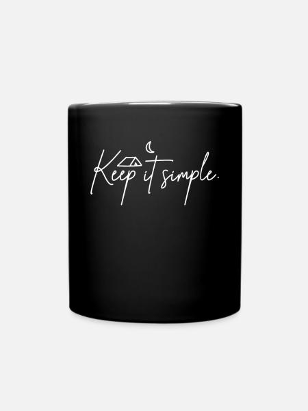 Camping sauvage Camping Camping Scout - Mug uni - noir