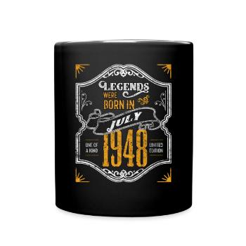 Legenden wurden im Juli 1948 geboren - Tasse einfarbig - Schwarz - Vorne