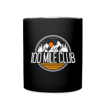 100 Mile Club trail run ultra trail runner coureur - Mug uni - noir - Devant