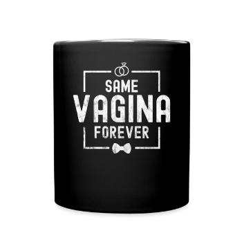 Junggesellenabschied Bräutigam Outfit Same Vagina - Tasse einfarbig - Schwarz - Vorne