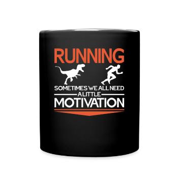 Running Motivation - Full Colour Mug - black - Front