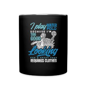 Water polo - Full Colour Mug - black - Front