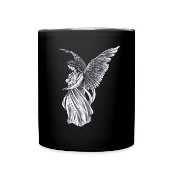 Engel Mystisch Altar Himmel Flügel Symbol Style - Tasse einfarbig - Schwarz - Vorne