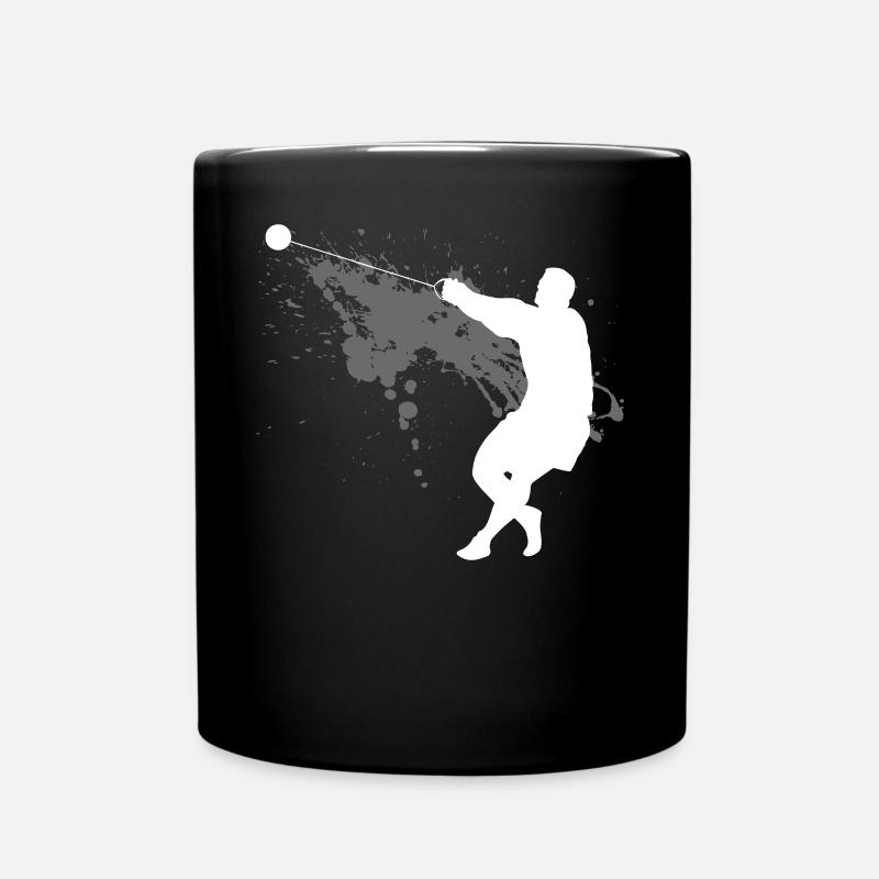 Hammerwurf Hammerwerfer Schwerathletik Geschenk - Tasse einfarbig - Schwarz