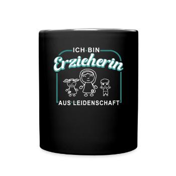 Je suis un éducateur passionné - Mug uni - noir - Devant