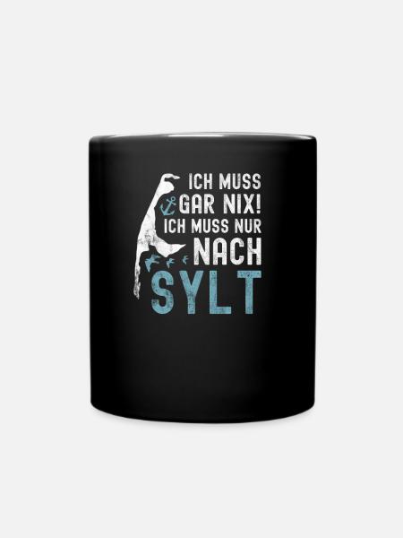 Sylt - Tasse einfarbig - Schwarz
