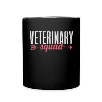 Veterinarian Assistant Veterinarian Helper - Full Colour Mug - black - Front