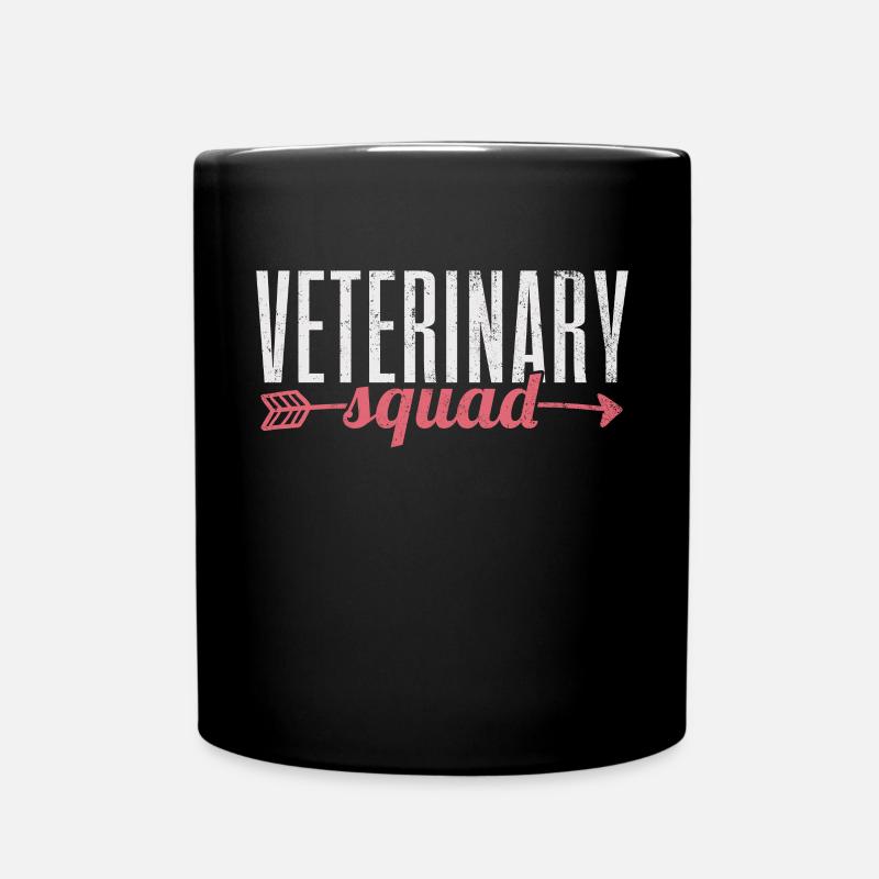 Veterinarian Assistant Veterinarian Helper - Full Colour Mug - black
