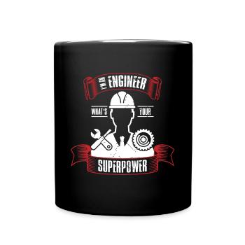 Engineer industrial engineer mechanical engineering - Full Colour Mug - black - Front