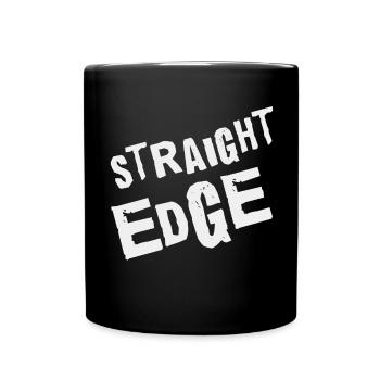 Rebellion mit Prinzipien – Straight Edge Punk - Tasse einfarbig - Schwarz - Vorne