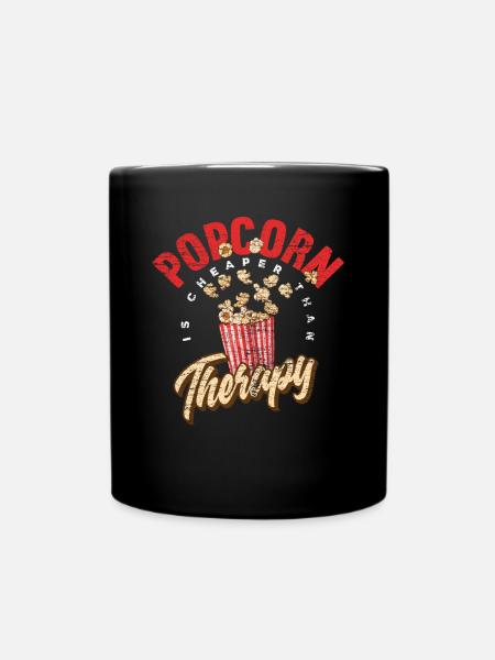 Popcorn Filme - Tasse einfarbig - Schwarz