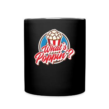 Pop corn - Mug uni - noir - Devant