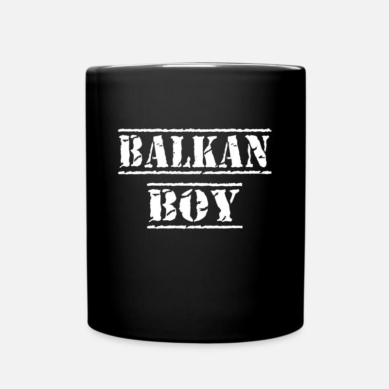 Balkan boy - Full Colour Mug - black