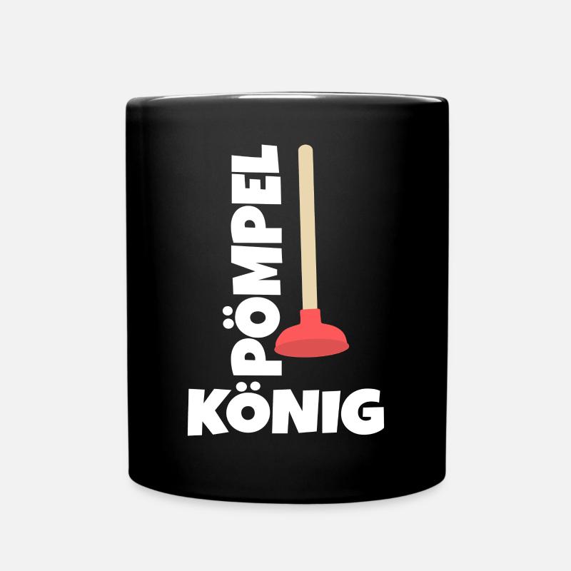 INSTALLATEUR GESCHENK PÖMPEL KÖNIG - Tasse einfarbig - Schwarz