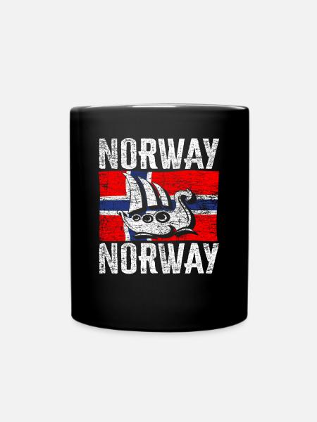 Bateau norvégien - Mug uni - noir
