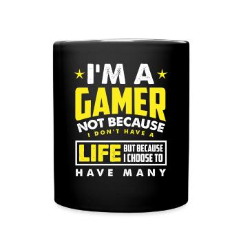 Cadeau de jeu d'ordinateur de jeu de joueur - Mug uni - noir - Devant
