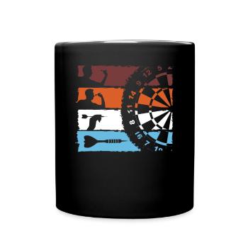 Darts - Full Colour Mug - black - Front