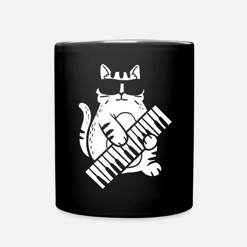 Pianiste de chat - Mug uni - noir