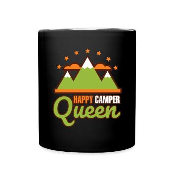 Motorhome Queen Happy Motorhome Queen Outdoor - Full Colour Mug - black - Front