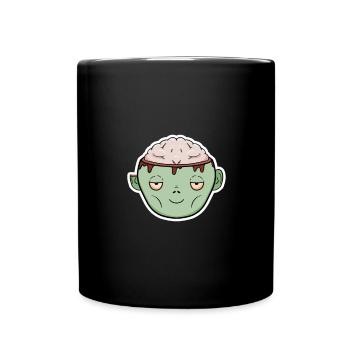 Zombie Brain in a Mug - Full Colour Mug - black - Front