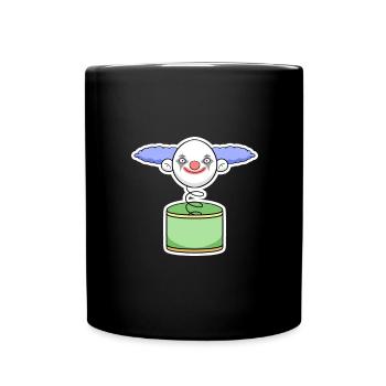 Clown - Tasse einfarbig - Schwarz - Vorne