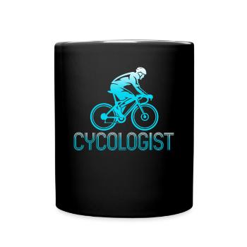 Cycologue Vélo Cycliste Vélo de route Triathlon - Mug uni - noir - Devant
