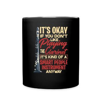Instrument de musique clarinette - Mug uni - noir - Devant