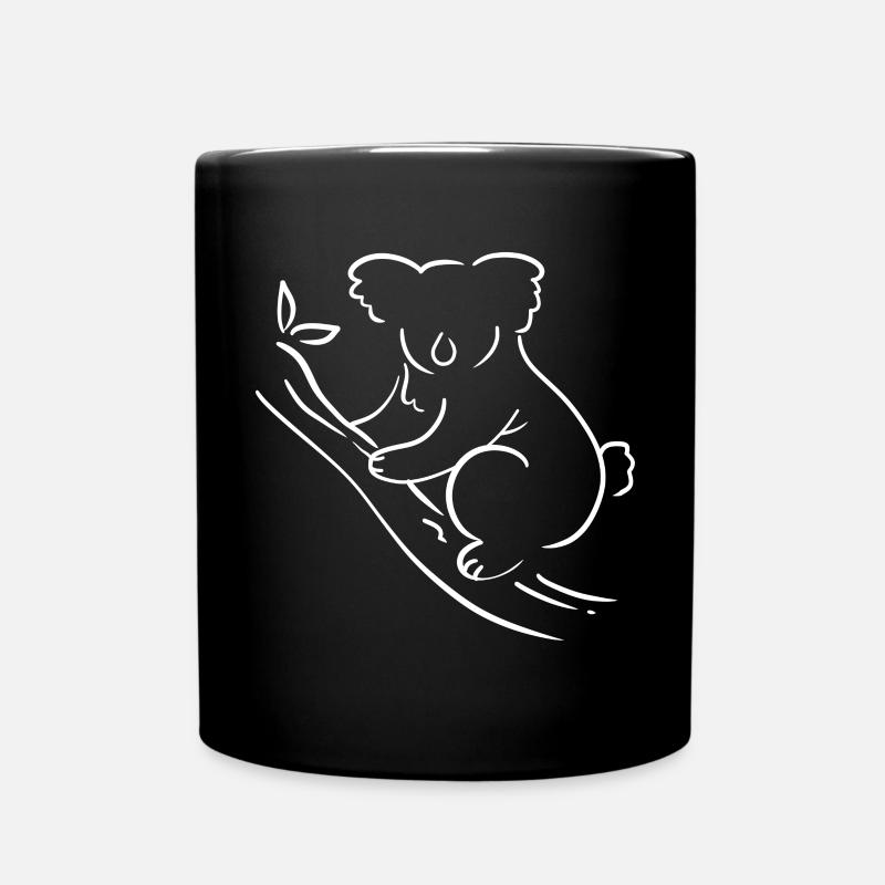 Koala Australien Australier - Tasse einfarbig - Schwarz