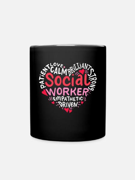 Travailleur social - Mug uni - noir