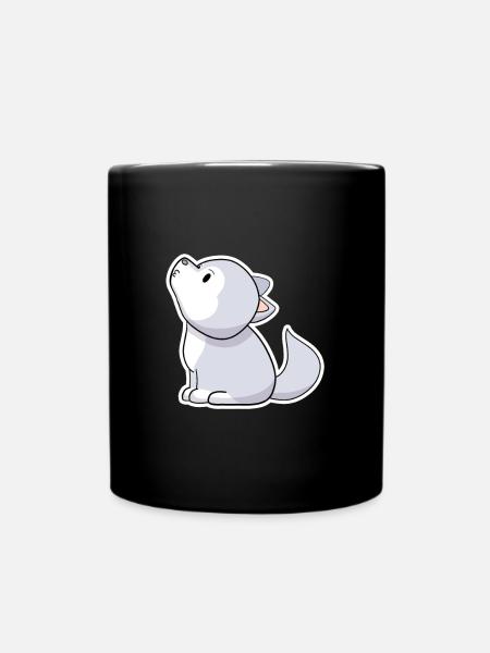 wolf - Full Colour Mug - black