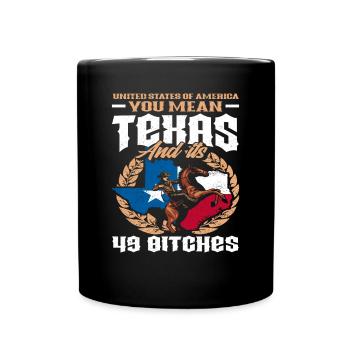 Texas United States of America gift - Full Colour Mug - black - Front