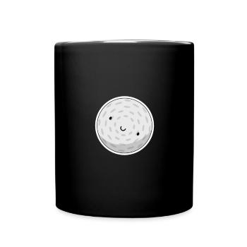 Golf Ball - Tasse einfarbig - Schwarz - Vorne