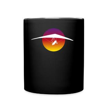 Hang gliding Hang glider Retro - Full Colour Mug - black - Front