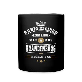 Brandenburg Regelt das ! - Tasse einfarbig - Schwarz - Vorne