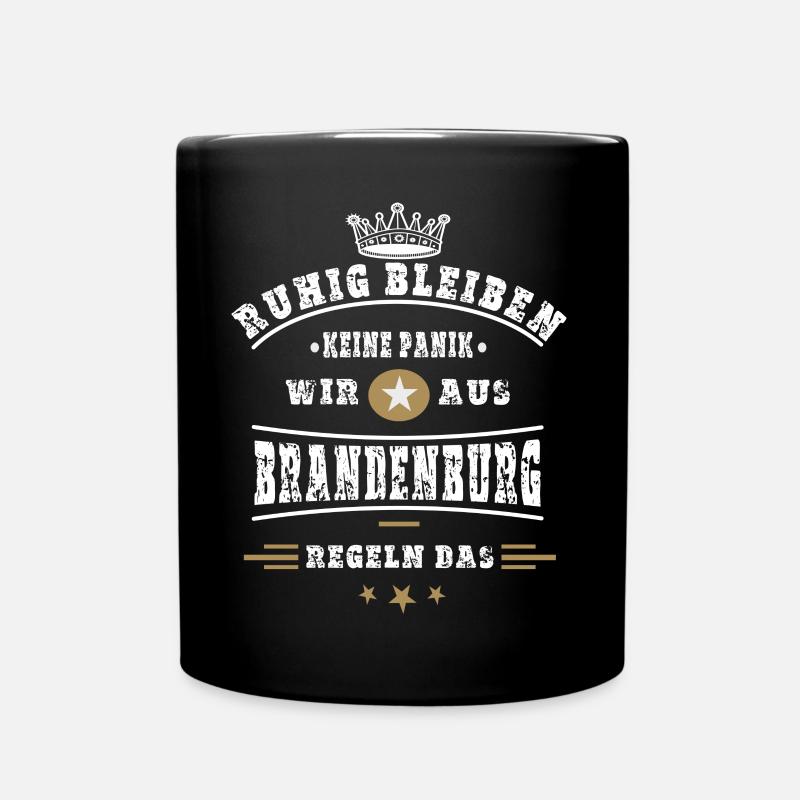 Brandenburg Regelt das ! - Tasse einfarbig - Schwarz