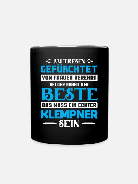 Heizungsbauer Heizungsbau Heizungsinstallateur - Tasse einfarbig - Schwarz