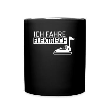 Autoscooter Kirmes Ich Fahre Elektrisch Geschenk - Tasse einfarbig - Schwarz - Vorne