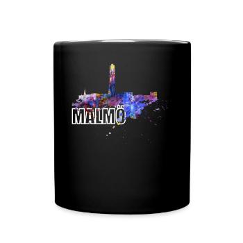 Malmö Schweden Drehentorso Malmöhus Skyline Kyrka - Tasse einfarbig - Schwarz - Vorne