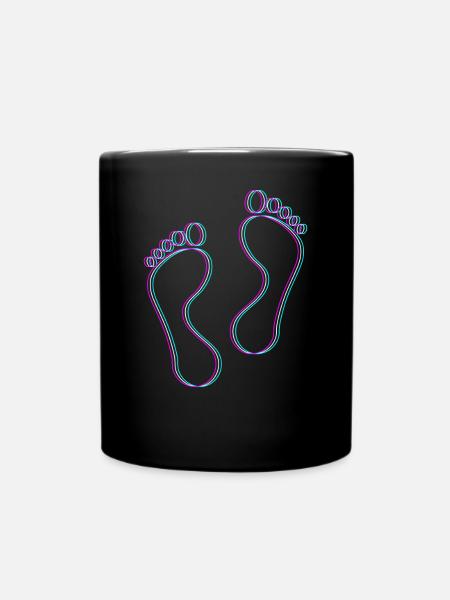 Fußpflege Pediküre Podologe Nagelstudio Geschenk - Tasse einfarbig - Schwarz