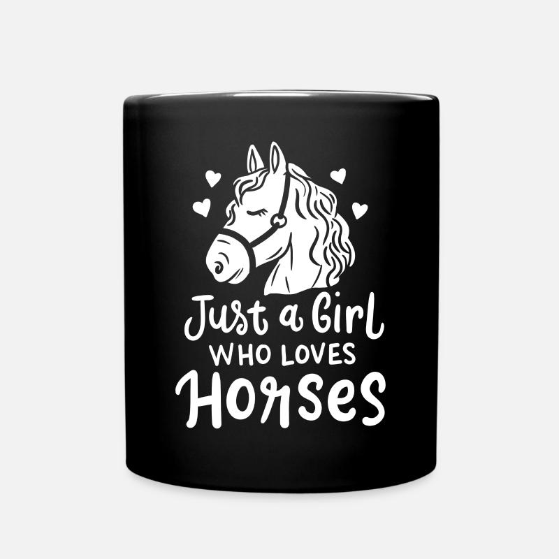 Chevaux Amateurs de chevaux - Mug uni - noir