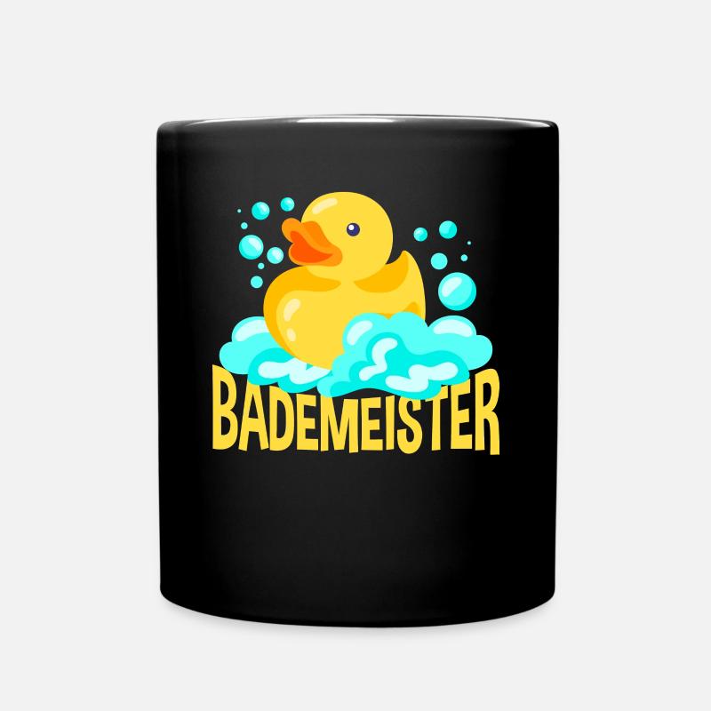 Bademeister - Tasse einfarbig - Schwarz