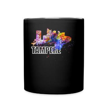 Tampere Finlande Deck Arena Pirkanmaa Skyline - Mug uni - noir - Devant