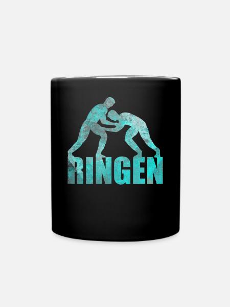 Ringer Kampfsport Geschenk Männer Frauen - Tasse einfarbig - Schwarz
