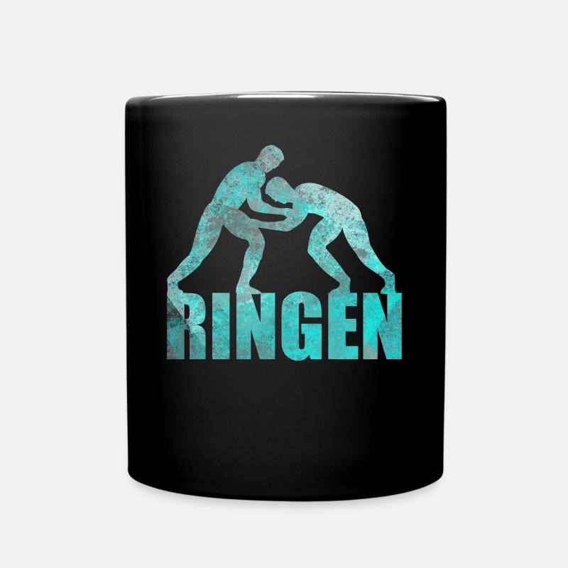 Ringer Kampfsport Geschenk Männer Frauen - Tasse einfarbig - Schwarz